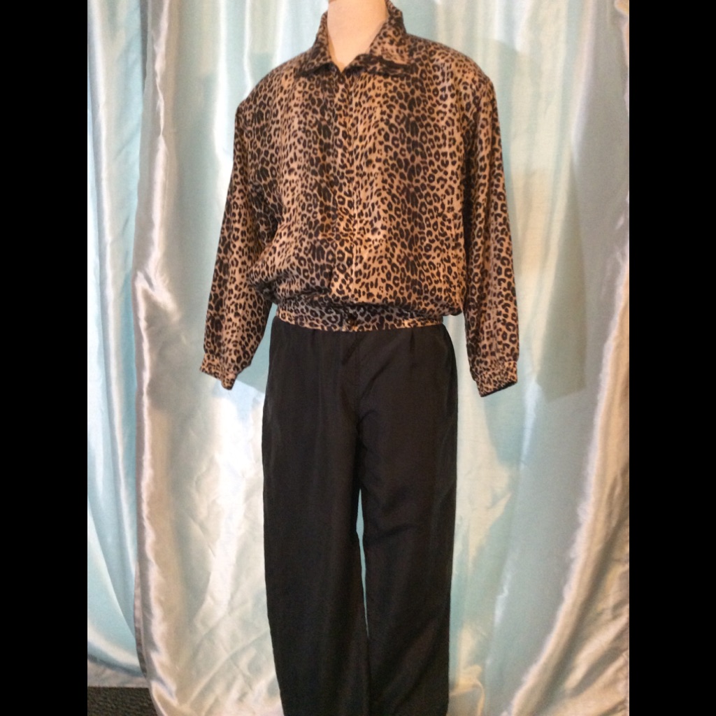 Jogging Suit, Silk Bomber Jacket & Pants, Nwt